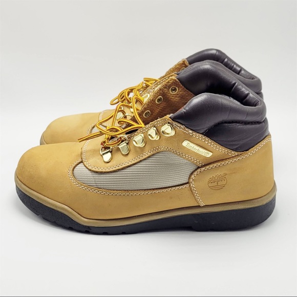 Boy’s Timberland Field Boots Wheat Nubuck - Picture 1 of 12